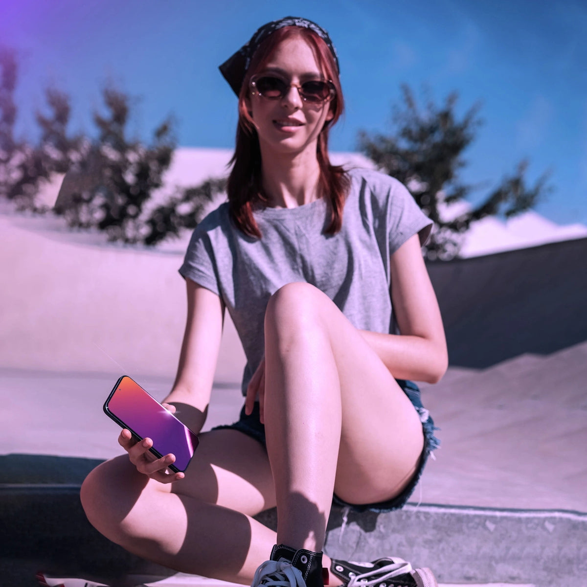 Prywatyzujące szkło hartowane 3mk Rainbow na Apple iPhone 16 Pro Max – zdjęcie 3