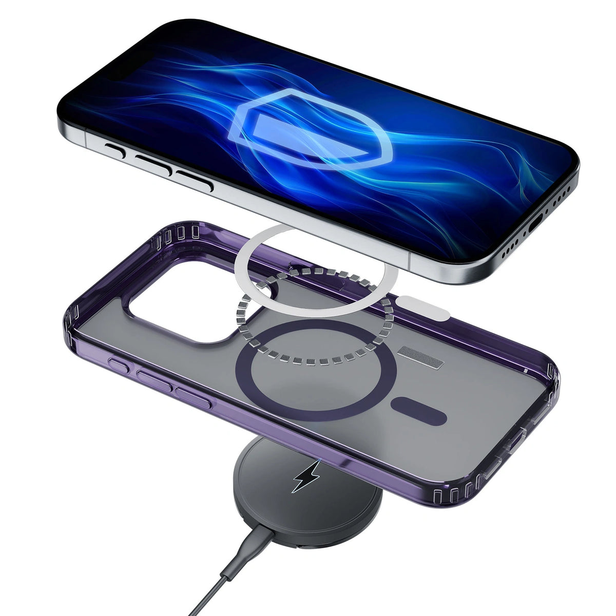 Etui 3mk Frosty MagCase Purple na Apple iPhone 15 Pro - fioletowe – zdjęcie 15