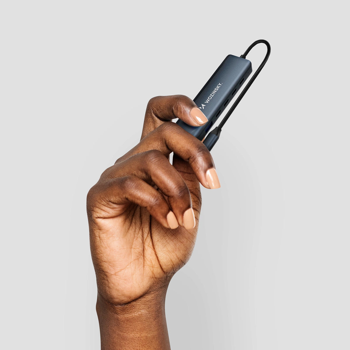 Hub USB-C 6 w 1 Wozinsky WHBC10Y4S wielofunkcyjny, aluminiowy, z - szary – zdjęcie 7