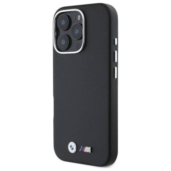 Etui BMW M Smooth Full Wrapped Metal MagSafe na iPhone 16 Pro - czarne – zdjęcie 2