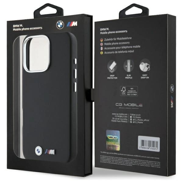 Etui BMW M Smooth Full Wrapped Metal MagSafe na iPhone 16 Pro - czarne – zdjęcie 8