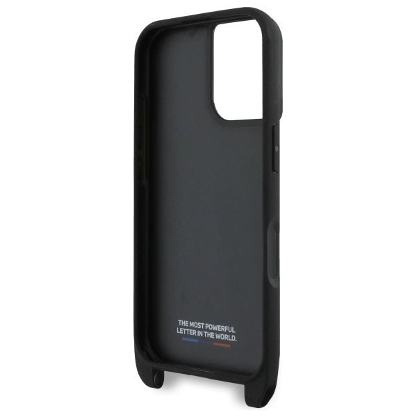 Etui BMW M Edition Carbon Stripe & Strap na iPhone 16 Plus - czarne – zdjęcie 6