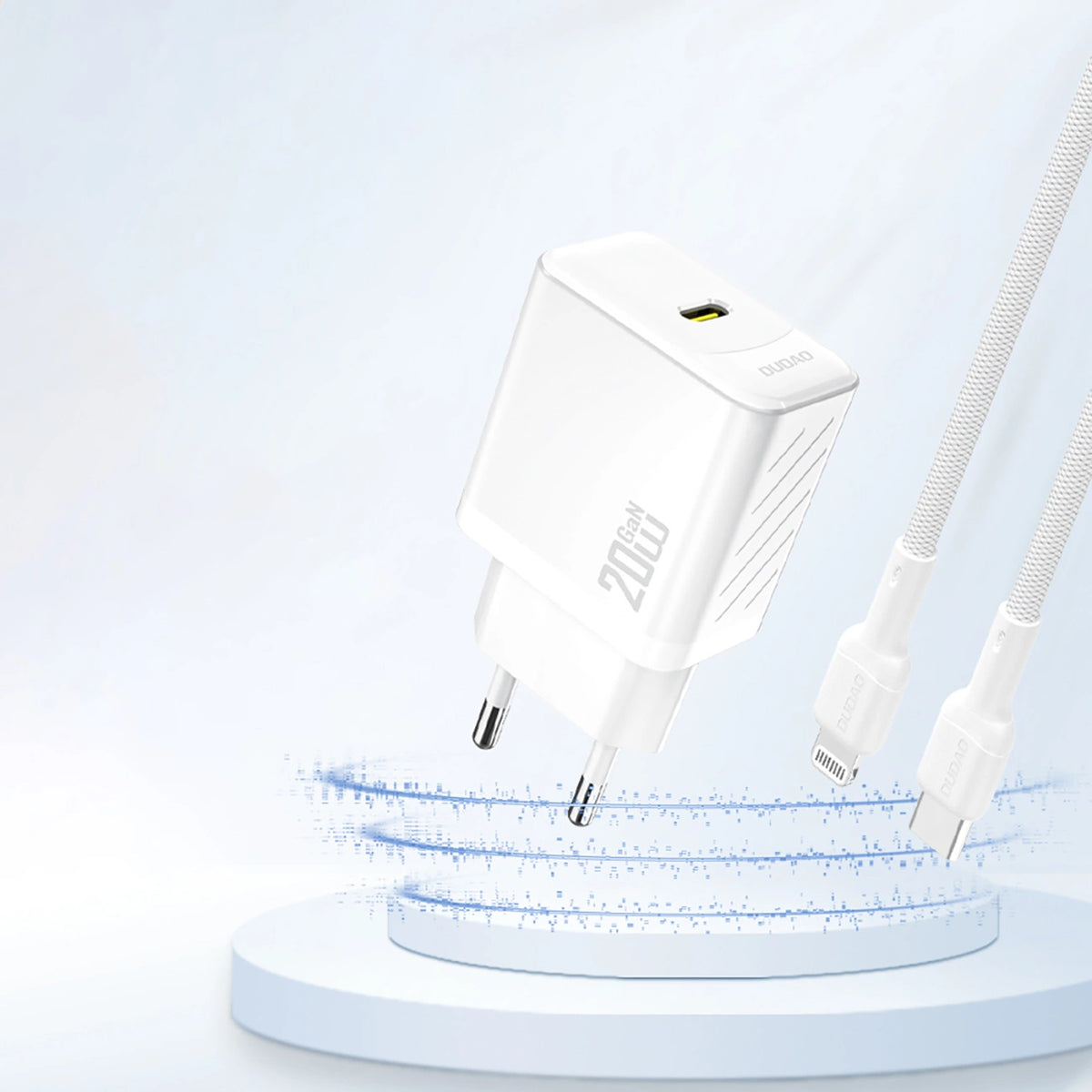 Ładowarka Dudao A26 PD20W GaN USB-C - biała – zdjęcie 2
