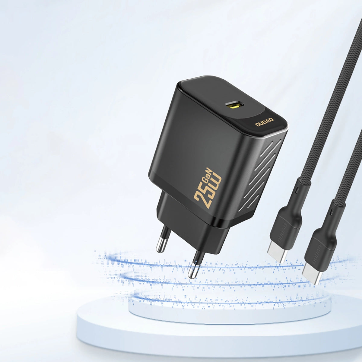 Ładowarka sieciowa Dudao A27 25W GaN USB-C - czarna – zdjęcie 3