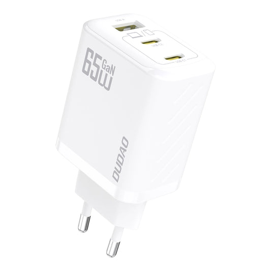 Ładowarka sieciowa Dudao A29 65W GaN 2 x USB-C + 1 x USB-A - biała