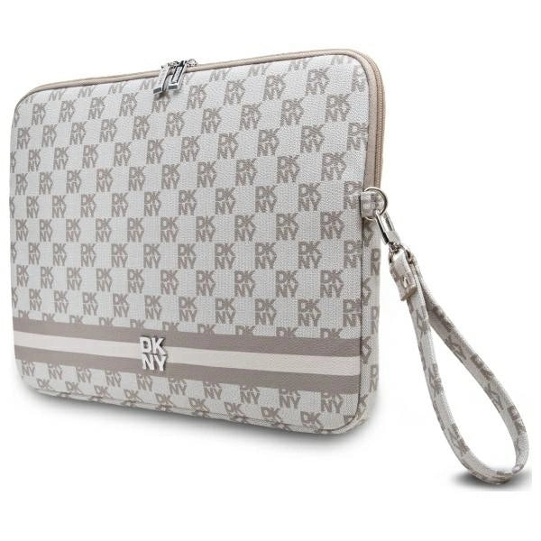 Pokrowiec na laptopa DKNY Sleeve Checkered Pattern Printed Stripes 14"