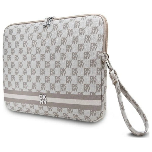 Pokrowiec na laptopa DKNY Sleeve Checkered Pattern Printed Stripes 14"