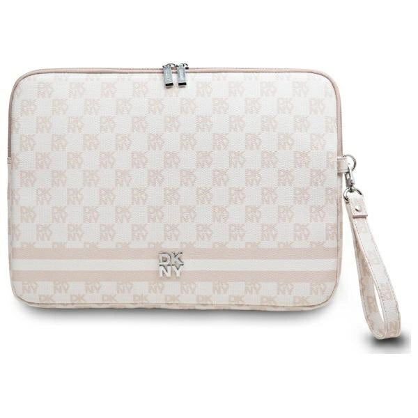 Pokrowiec na laptopa DKNY Sleeve Checkered Pattern Printed Stripes 14"