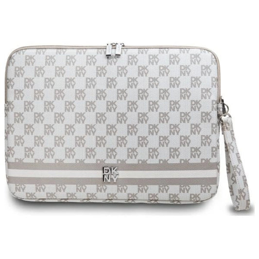 Pokrowiec na laptopa DKNY Sleeve Checkered Pattern Printed Stripes 16"
