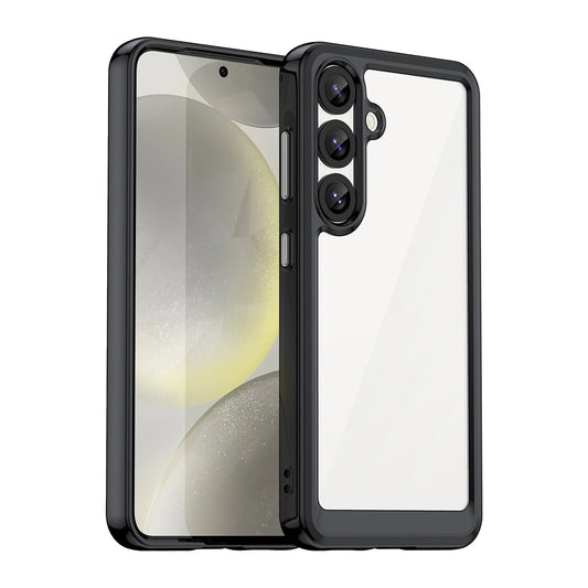 Etui silikonowe Outer Space Case z żelową do Samsung Galaxy S25 - czarne