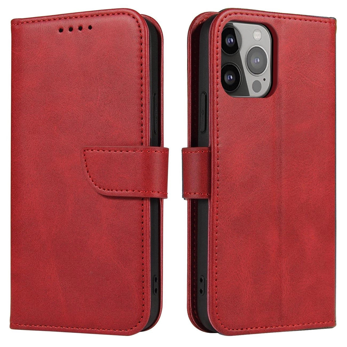 Etui Magnet Case z klapką do Samsung Galaxy S25+ - czerwone – zdjęcie 2