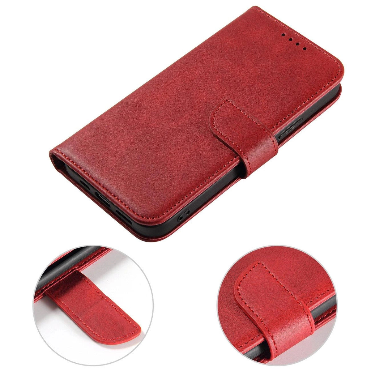 Etui Magnet Case z klapką do Samsung Galaxy S25+ - czerwone – zdjęcie 3