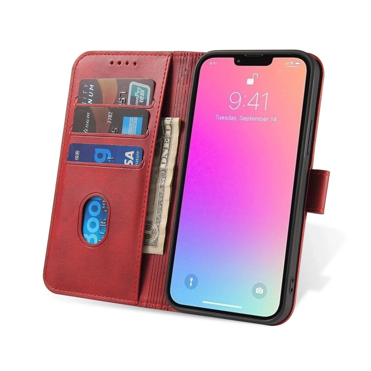 Etui Magnet Case z klapką do Samsung Galaxy S25+ - czerwone – zdjęcie 8