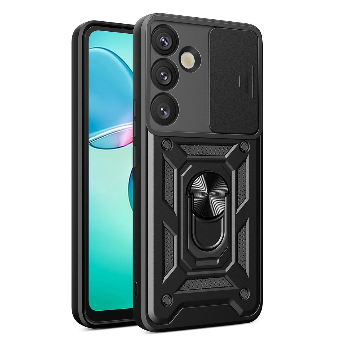 Etui pancerne Hybrid Armor Camshield z do Samsung Galaxy S25+ - czarne