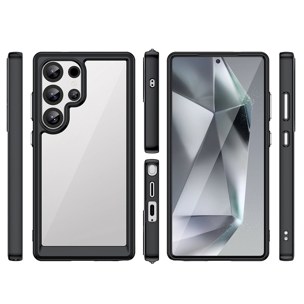 Etui silikonowe Outer Space Case z do Samsung Galaxy S25 Ultra - czarne – zdjęcie 2