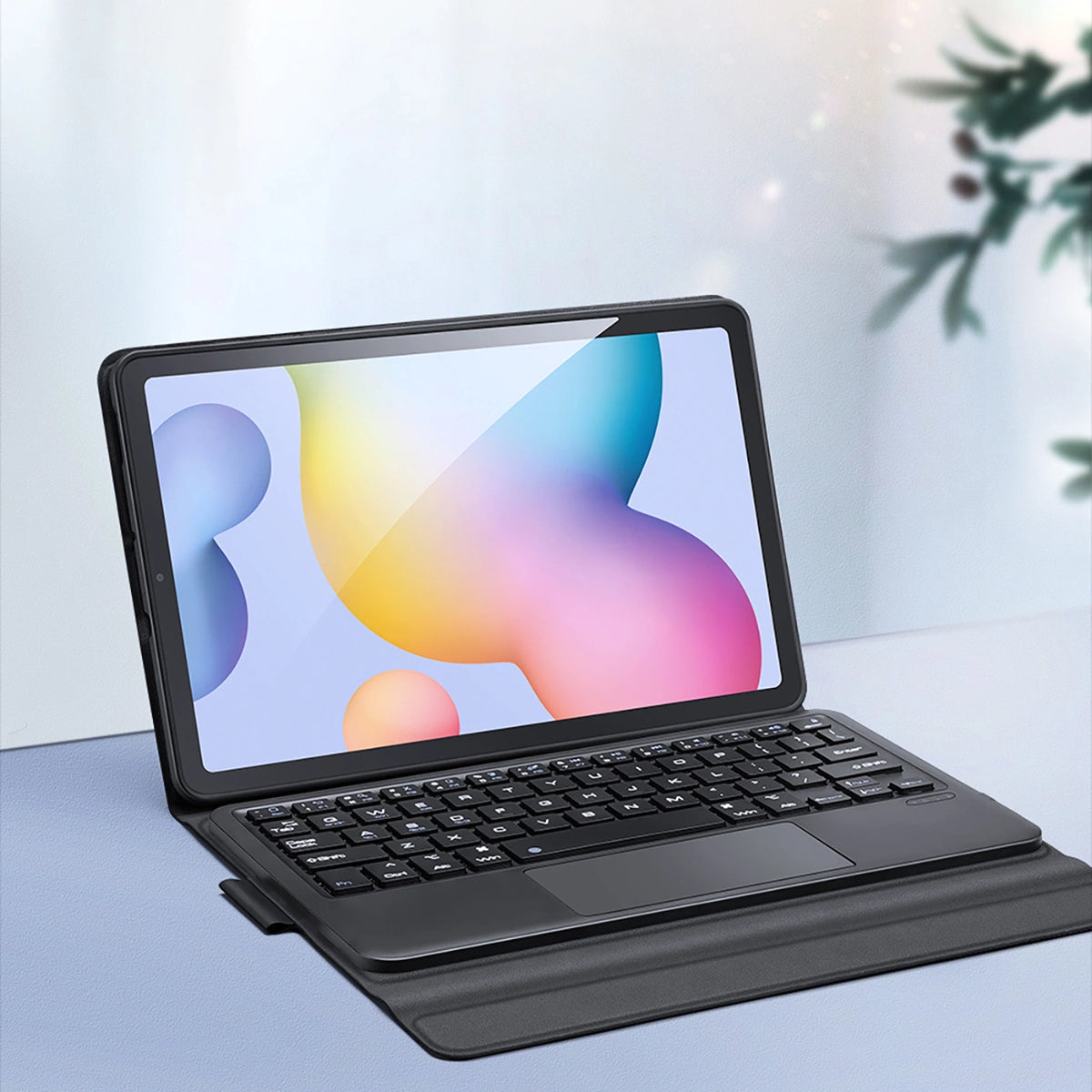Etui z klawiaturą Bluetooth Dux Ducis do Samsung Tab S6 Lite - czarny – zdjęcie 2