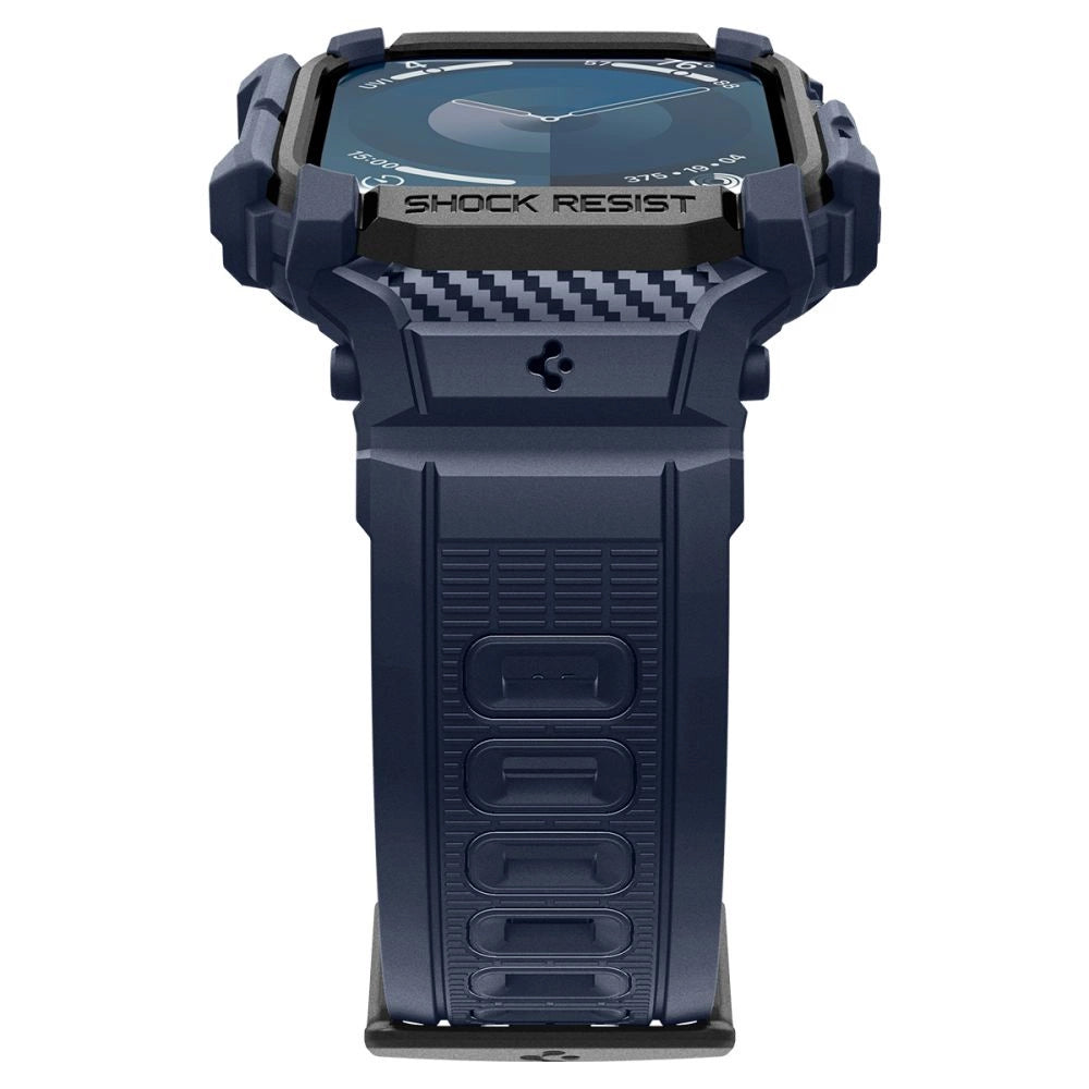 Pasek Spigen Rugged Armor "Pro" do Apple Watch 46 mm - niebieski – zdjęcie 2