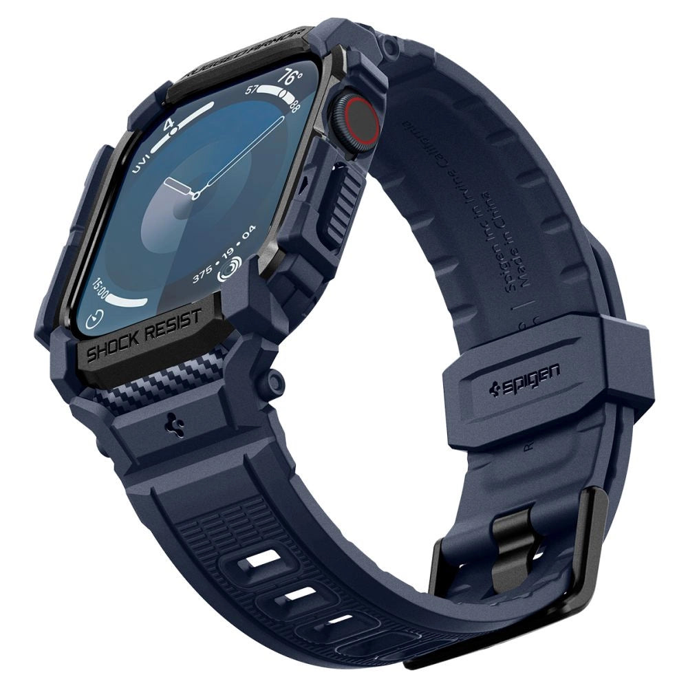 Pasek Spigen Rugged Armor "Pro" do Apple Watch 46 mm - niebieski – zdjęcie 3