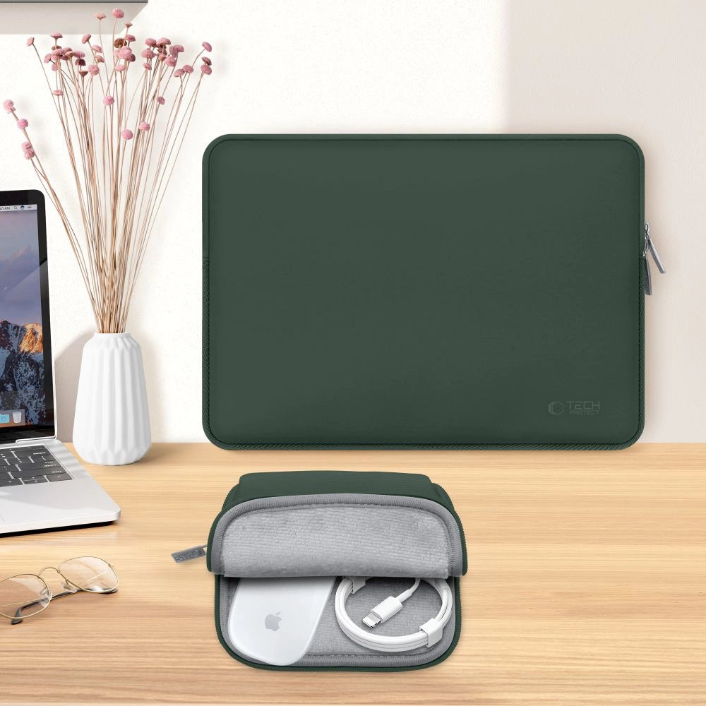 Torba na laptopa 15-16" Tech-Protect Neoslim - zielona – zdjęcie 6