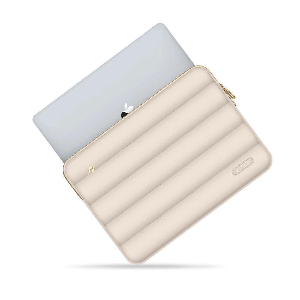Torba na laptopa 13-14 Tech-Protect Puffy - beżowa – zdjęcie 3