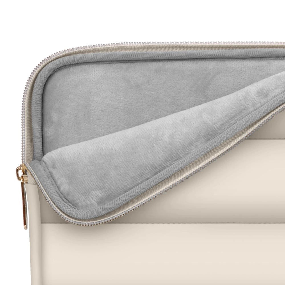 Torba na laptopa 13-14 Tech-Protect Puffy - beżowa – zdjęcie 4