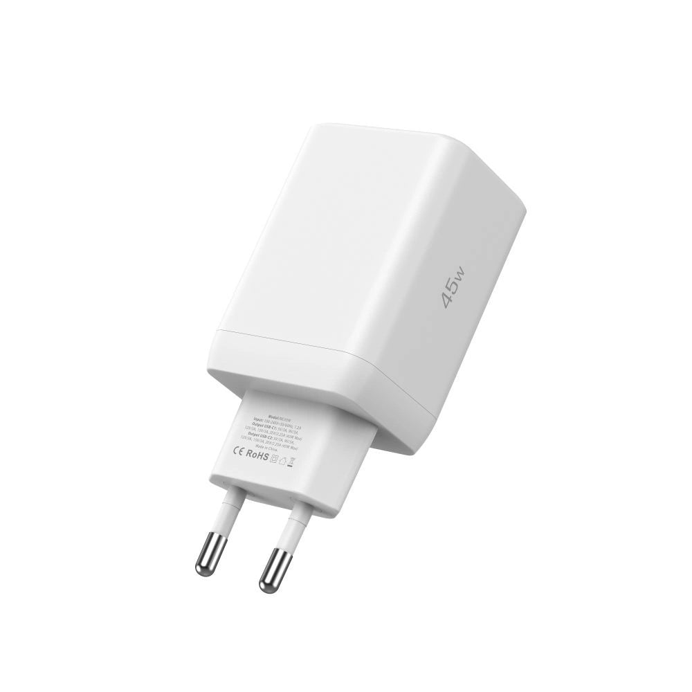 Ładowarka Tech-Protect NC45W-GAN 2-PORT PD45W + TYPE-C CABLE - białe – zdjęcie 4
