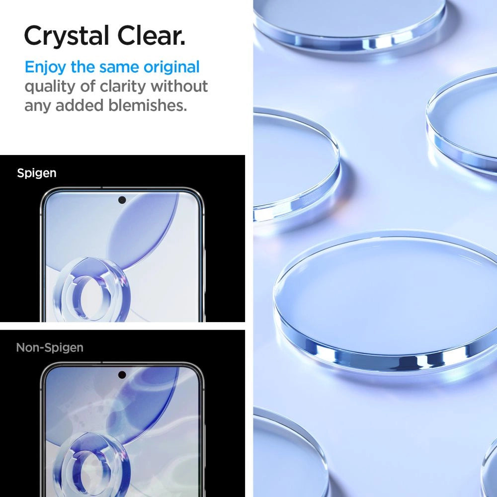 Szkło hartowane Spigen Glas.tR EZ Fit na Samsung Galaxy S24 FE (2 szt.) – zdjęcie 13