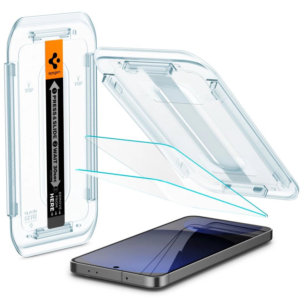 Szkło hartowane Spigen Glas.tR EZ Fit na Samsung Galaxy S24 FE (2 szt.) – zdjęcie 2