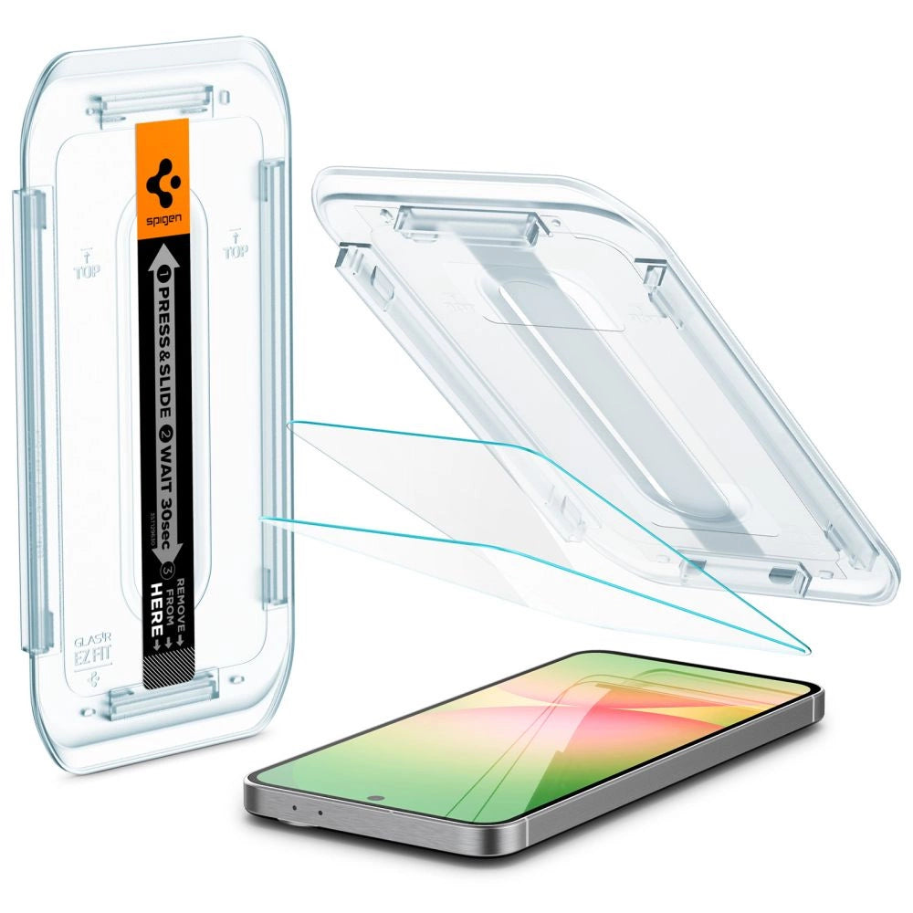Szkło hartowane Spigen Glas.tR EZ Fit na Samsung Galaxy S24 FE (2 szt.) – zdjęcie 3