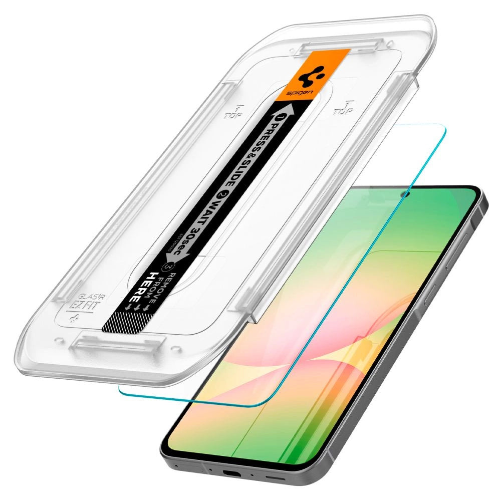 Szkło hartowane Spigen Glas.tR EZ Fit na Samsung Galaxy S24 FE (2 szt.) – zdjęcie 4
