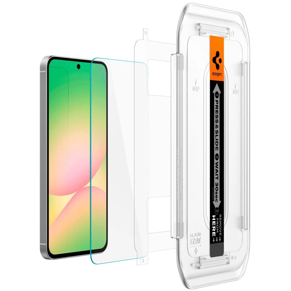 Szkło hartowane Spigen Glas.tR EZ Fit na Samsung Galaxy S24 FE (2 szt.) – zdjęcie 8