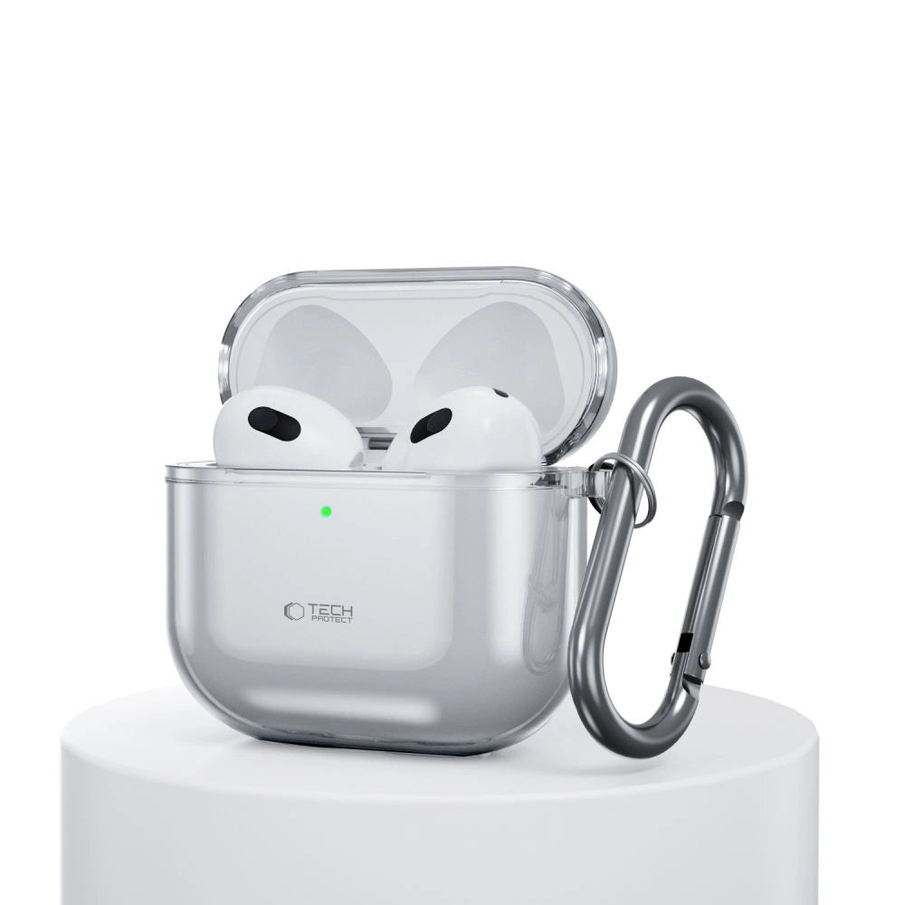 Etui Tech-Protect FlexAir na AirPods 4 - szare – zdjęcie 3