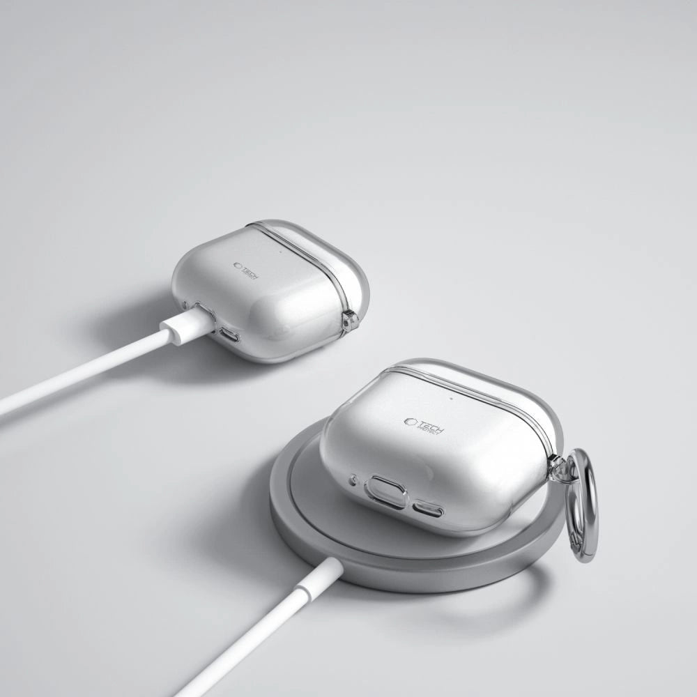 Etui Tech-Protect FlexAir na AirPods 4 - szare – zdjęcie 5