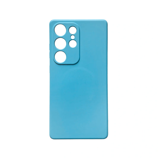 Silikonowe magnetyczne etui na Samsung Galaxy S25 Ultra - niebieskie