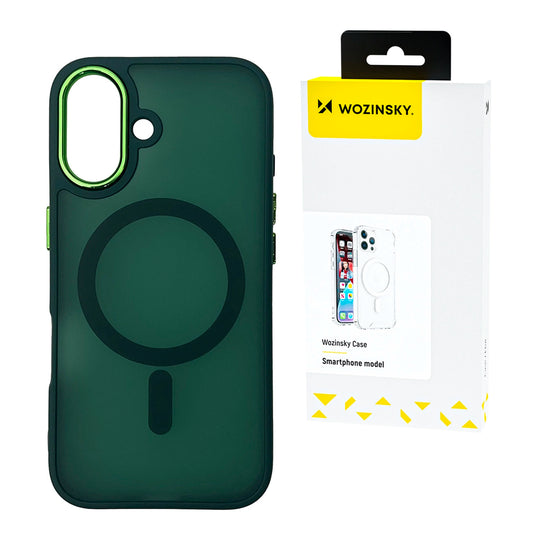 Etui Wozinsky Fashion Case MagSafe na Samsung Galaxy S25+ - zielone