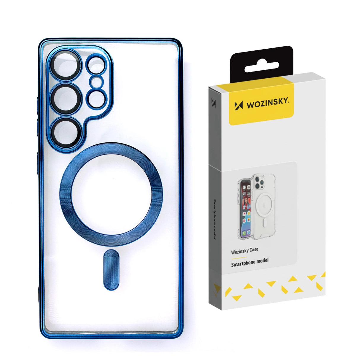 Etui Wozinsky Electroplated Case z na Samsung Galaxy S25+ - niebieskie