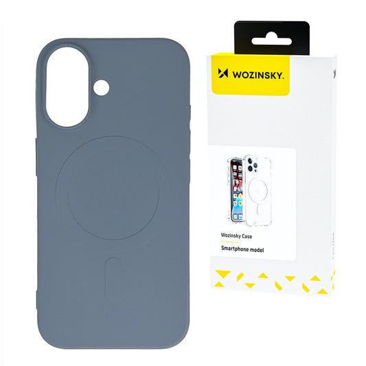 Etui Wozinsky Liquid Silicone Case MagSafe na Samsung Galaxy S24 FE - szare
