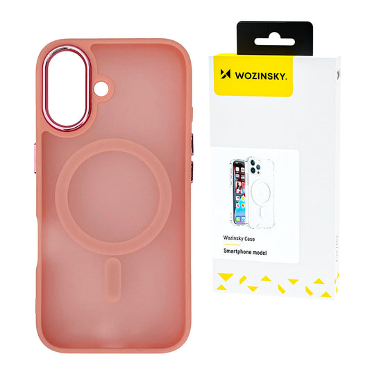 Etui Wozinsky Fashion Case z MagSafe na Samsung Galaxy S24 FE - różowe