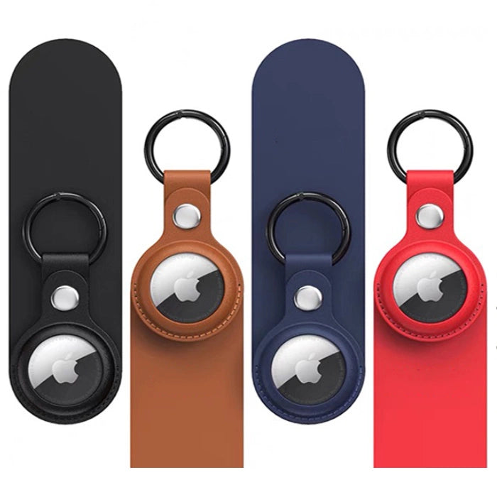 Etui do Apple AirTag z ekoskóry - czarne, brązowe, czerwone, niebieskie – zdjęcie 2