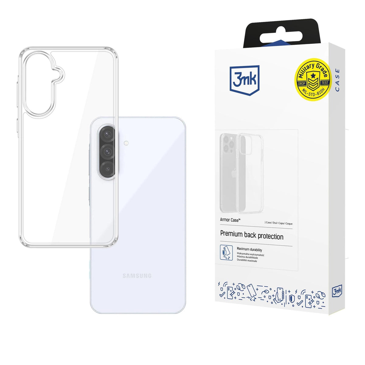Etui 3mk Armor Case na Samsung Galaxy A36 5G - przezroczyste