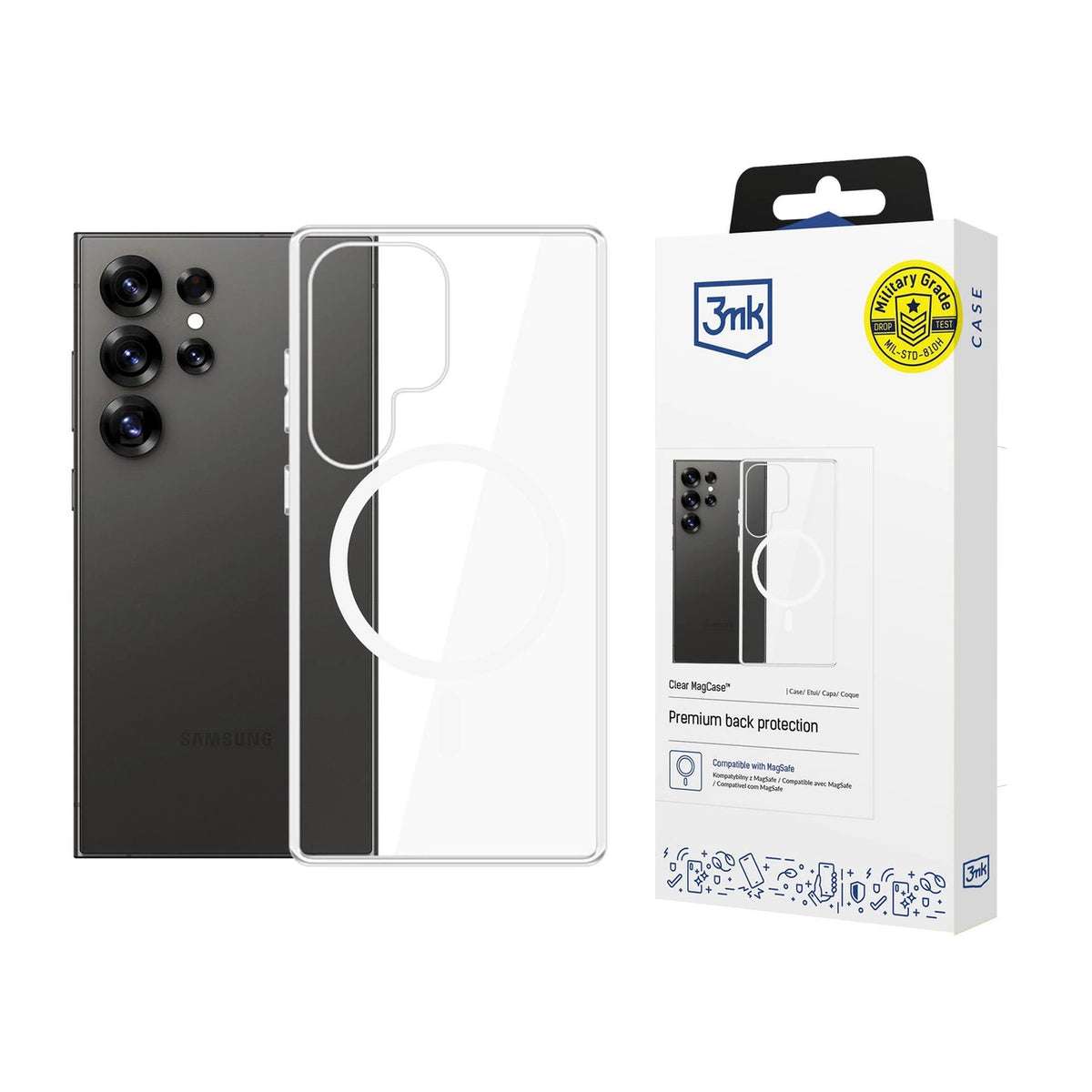 Etui 3mk Clear MagCase na Samsung Galaxy S25 Ultra - przezroczyste
