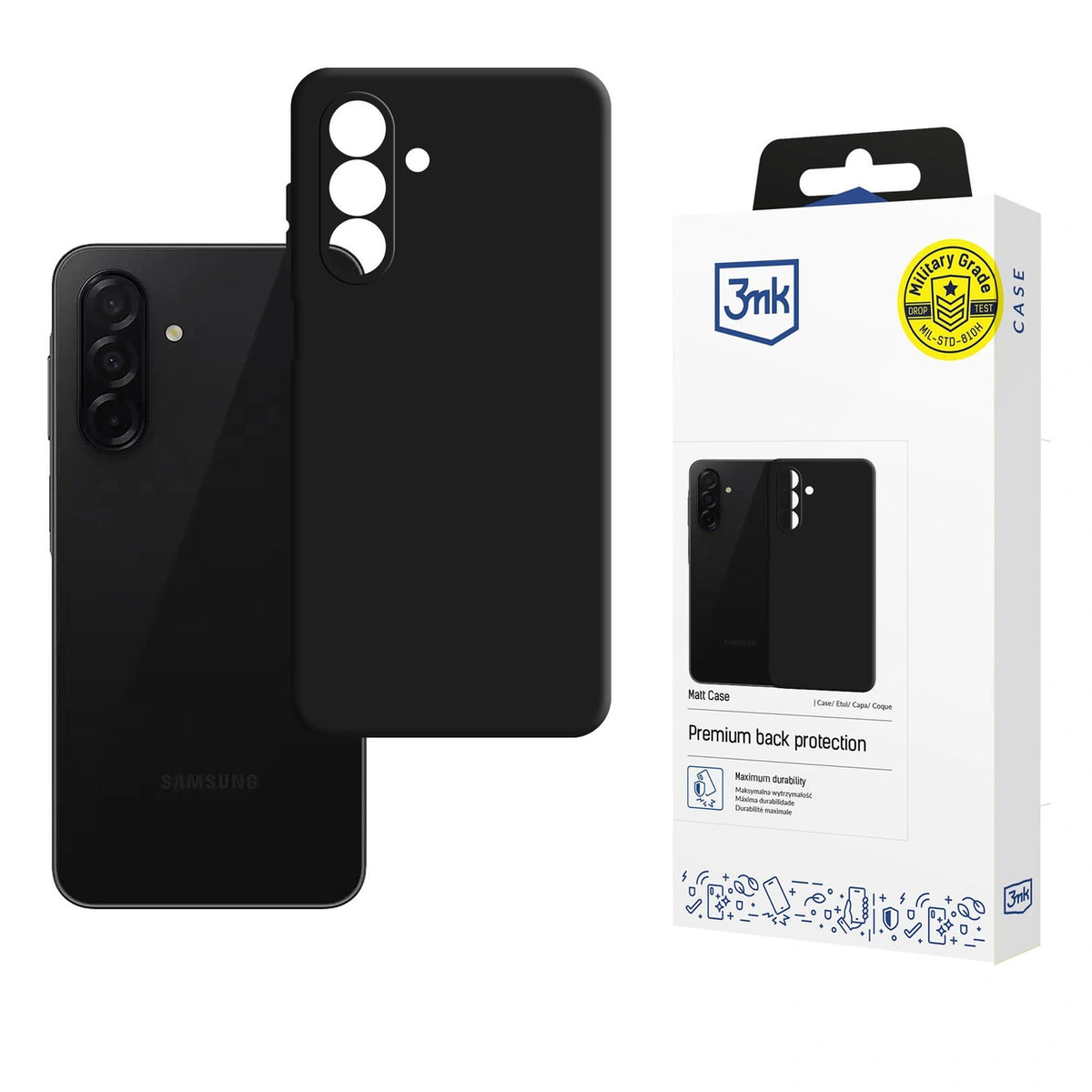 Etui 3mk Matt Case na Samsung Galaxy A26 5G - czarny