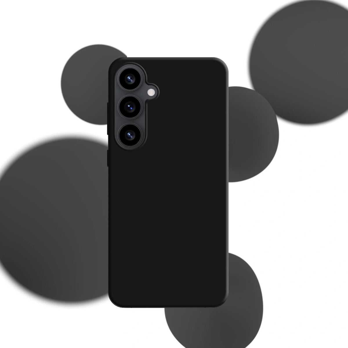 Etui 3mk Silicone Case na Samsung Galaxy S25 - czarne – zdjęcie 2