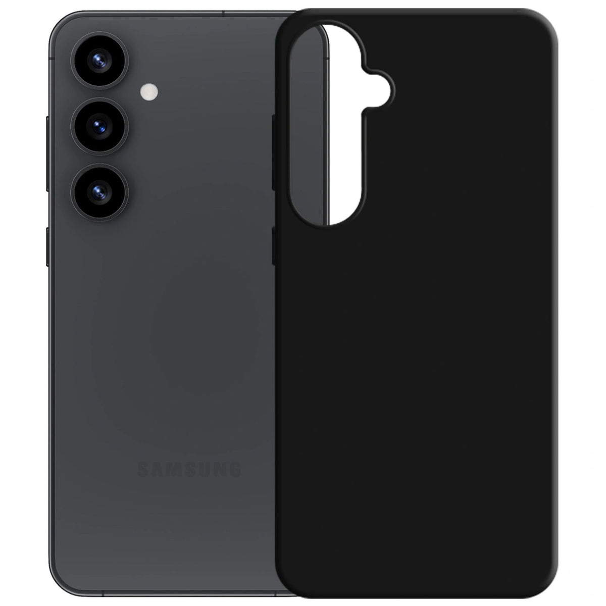 Etui 3mk Silicone Case na Samsung Galaxy S25 - czarne – zdjęcie 3