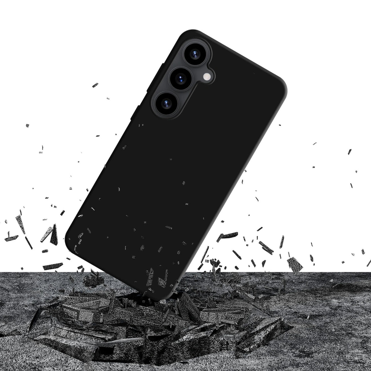 Etui 3mk Silicone Case na Samsung Galaxy S25 - czarne – zdjęcie 4