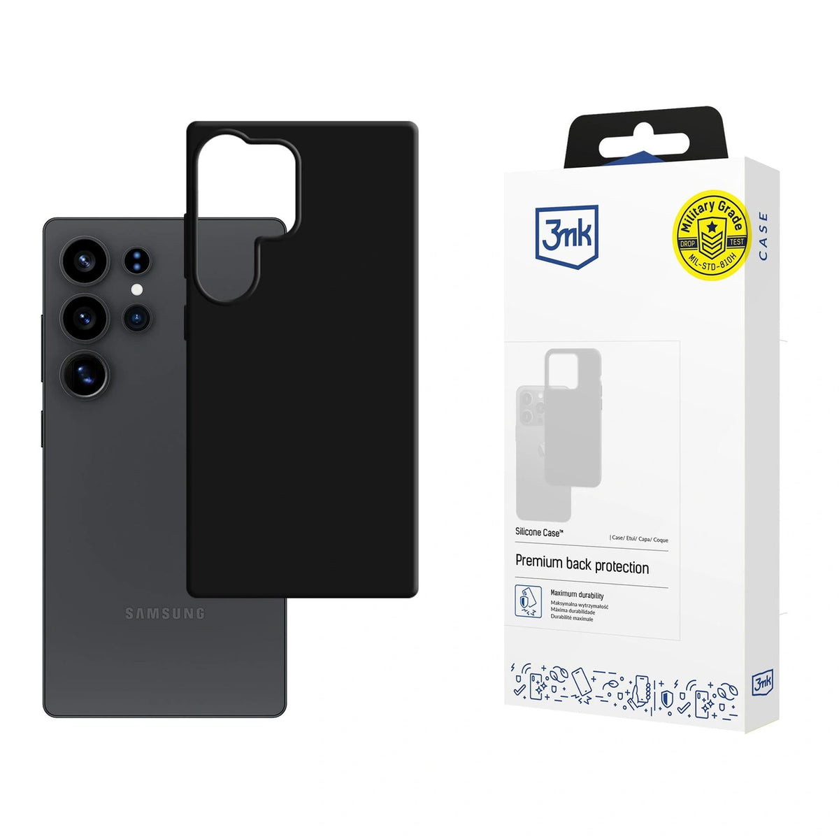 Etui 3mk Silicone Case na Samsung Galaxy S25 Ultra - czarne