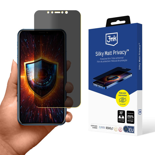 Folia prywatyzująca matowa 3mk Silky Matt Privacy na Apple iPhone XR