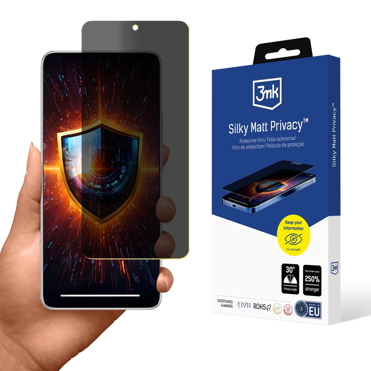 Folia prywatyzująca 3mk Silky Matt Privacy na Xiaomi Redmi Note 14 5G