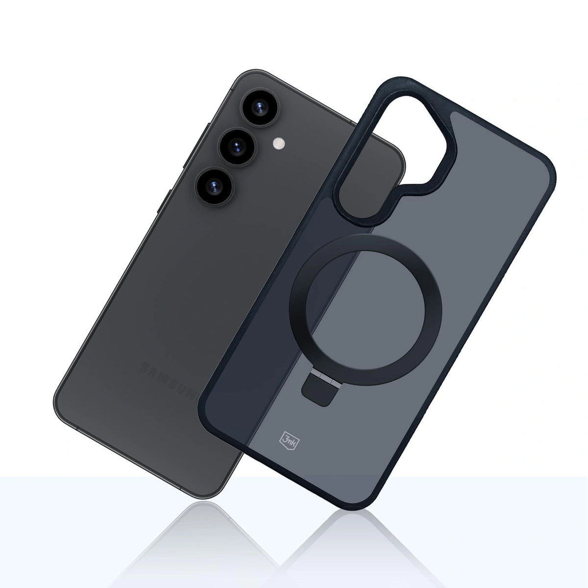 Etui 3mk Smoke Case Mag&Stand na Samsung Galaxy S25+ - czarne – zdjęcie 4
