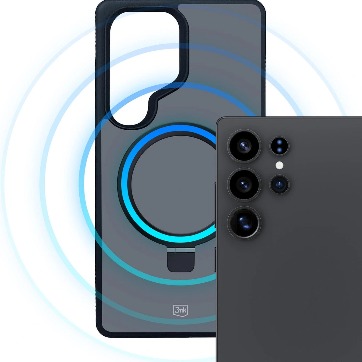 Etui 3mk Smoke Case Mag&Stand na Samsung Galaxy S25 Ultra - czarne – zdjęcie 14